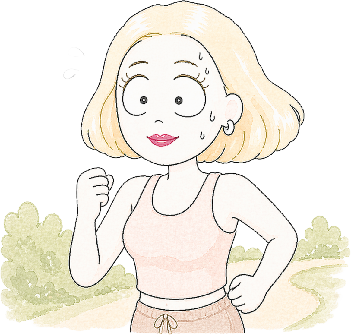 汗をかいても安心