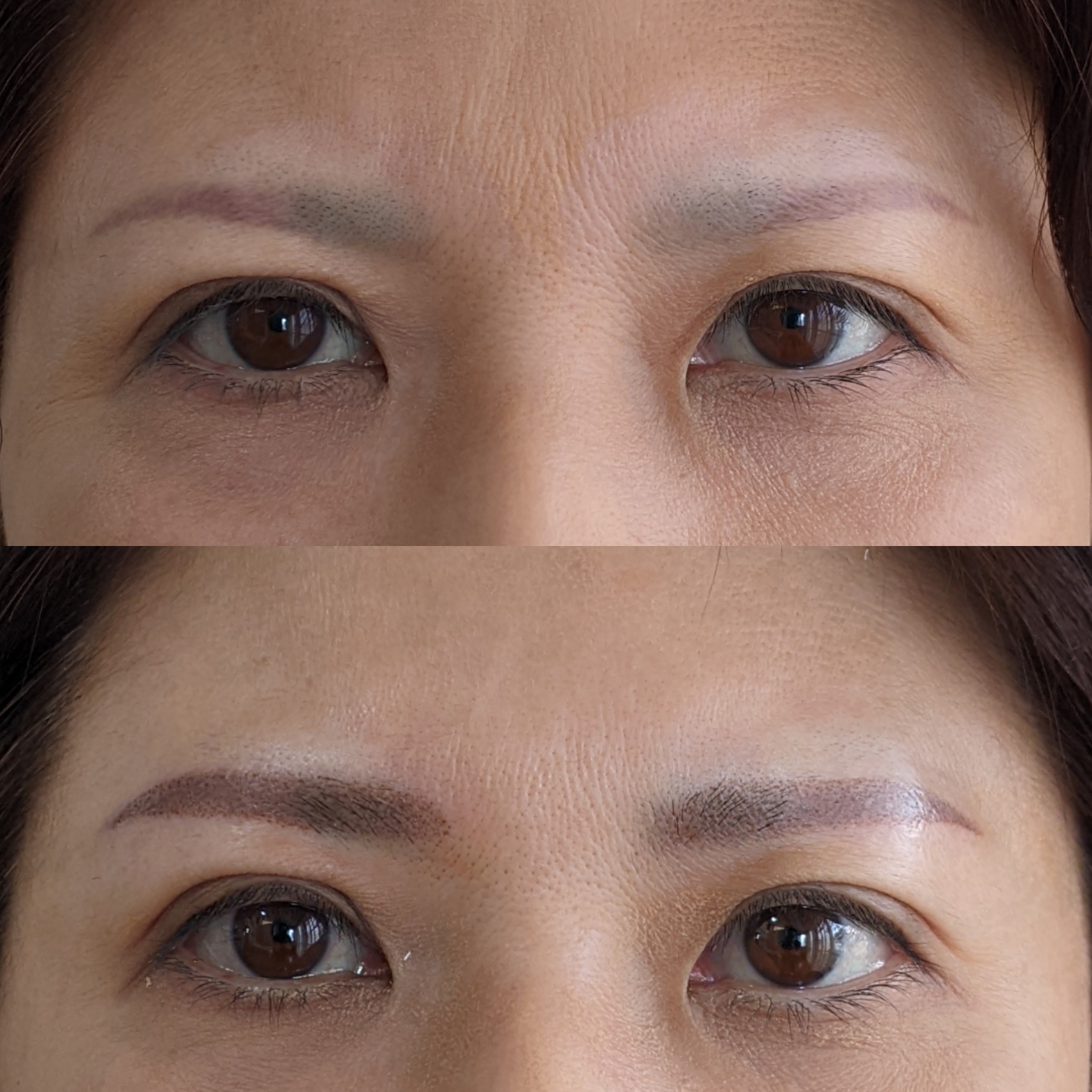 「沖縄那覇の消えない眉（パーマネントメイク）施術 – 朝のメイク時間を短縮」
