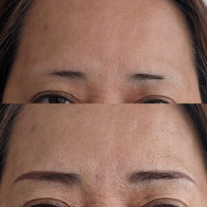 「沖縄那覇の消えない眉（パーマネントメイク）施術 – 朝のメイク時間を短縮」